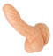 Frisky Silicone Curvy 4-Inch Suction Cup Dildo - Compact Pleasure in Flesh Beige