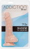 BMS Enterprises Addiction 100% Silicone Brad 7.5 inches Beige Realistic dildo at $29.99