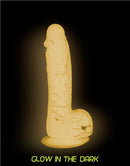 BMS Enterprises Addiction 100% Silicone Brandon 7.5 inches Pink Glow In The Dark Realistic Dildo* at $39.99