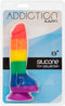 BMS Enterprises Addiction 100% Silicone Justin 8 inches realistic rainbow dildo with balls at $44.99