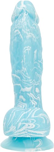 BMS Enterprises Addiction 100% Silicone Luke 7.5 inches Blue Glow In The Dark at $39.99