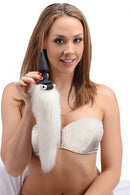 XR Brands Tailz White Fox Tail Vibrating Anal Plug at $40.99