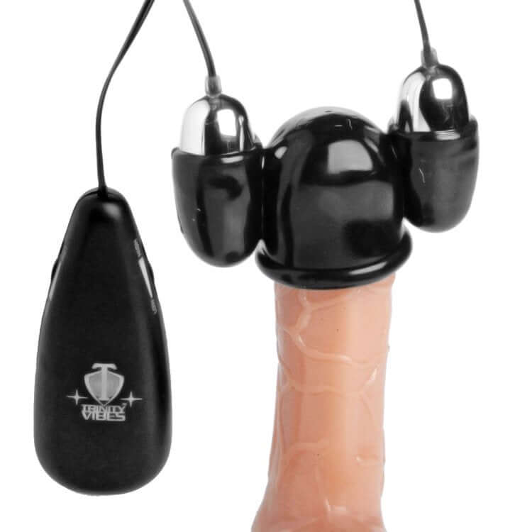 XR Brands Trinity Vibes Multi Speed Vibrating Penis Head Teaser at $26.99