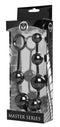XR Brands Master Series Serpent 6 Silicone Beads of Pleasure Black at $19.99