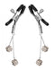 XR Brands Ornament Adjustable Nipple Clamps with Jewel Accents Square Clear at $17.99