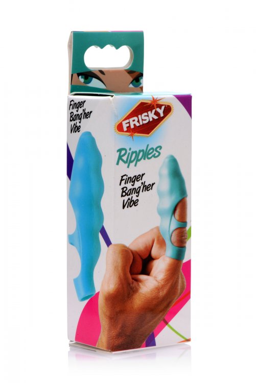 XR Brands Frisky Finger Bang Her Ripples Vibe Teal* at $14.99