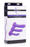 XR Brands Strap U Tri Play 3 Silicone Dildo Set Purple at $44.99