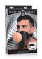 XR Brands Master Series Pussy-Face Pussy Boy Mouth Gag Black Straps at $49.99
