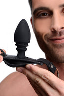 XR Brands Strict Male Cock Ring Harness with Silicone Anal Plug at $49.99