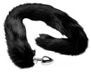 XR Brands Extra Long Arctic Mink Tail Metal Anal Plug at $43.99