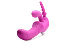 XR Brands Strap U Regal Rider Vibrating Strapless Strap On Triple G Dildo at $74.99