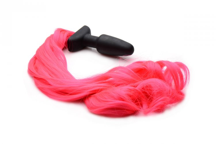 XR Brands HOT PINK PONY TAIL ANAL PLUG at $22.99
