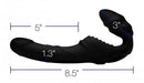 XR Brands Strap U Pro Rider 9X Strapless Strap On with Remote Control Black at $74.99