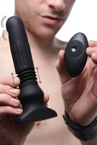 XR Brands Thunderplugs Swelling and Thrusting Silicone Plug with Remote Control at $99.99
