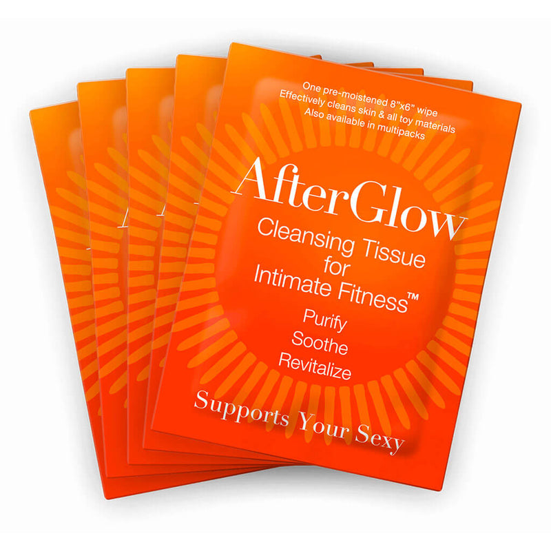 Sex and Health Enthusiasts AFTERGLOW SINGLES CLEANSING TISSUE (NET) at $1.99