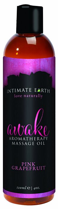 INTIMATE EARTH AWAKE MASSAGE OIL 4OZ-0