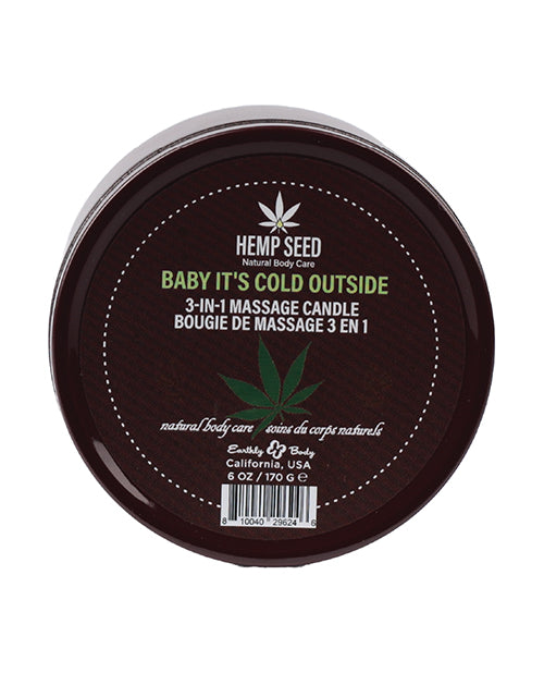 HEMP SEED 3-IN-1 BABY ITS COLD OUTSIDE CANDLE 6 OZ-2