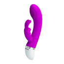 PRETTY LOVE CHRIST RABBIT VIBRATOR SILICONE PURPLE-0