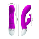 PRETTY LOVE CHRIST RABBIT VIBRATOR SILICONE PURPLE-2