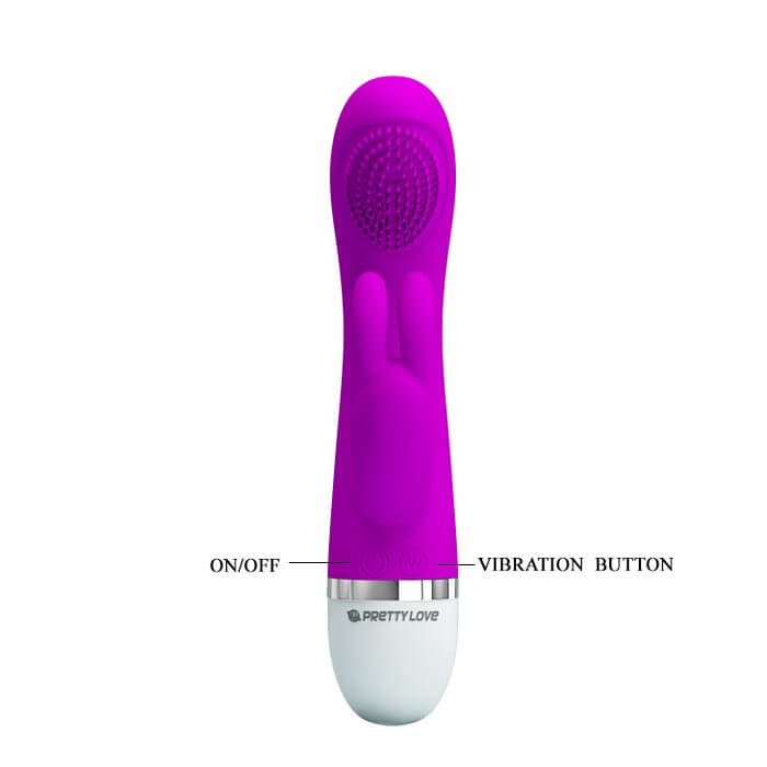 PRETTY LOVE CHRIST RABBIT VIBRATOR SILICONE PURPLE-3