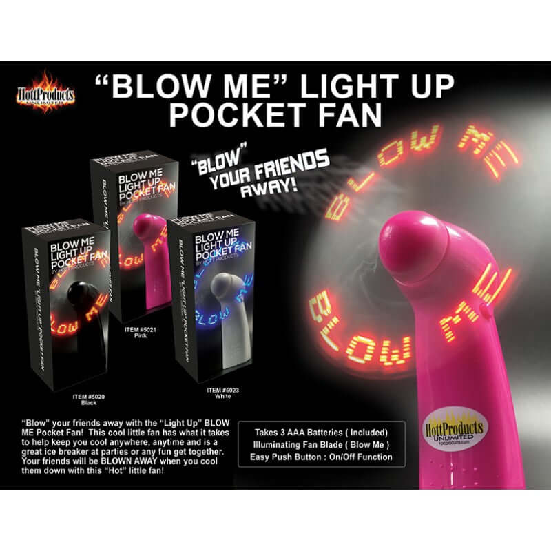HOTT Products BLOW ME FAN BLACK at $12.99