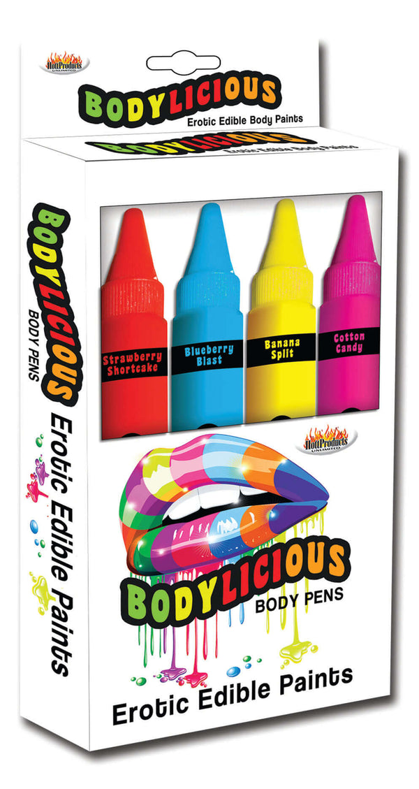 HOTT Products Bodylicious Erotic Edible Body Pens 4 Pack at $12.99