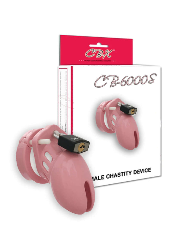CBX Male Chastity CB-6000S Male Chastity Cock Cage Pink Finish at $149.99