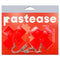 PASTEASE FAUX LATEX RED PLUS X W/ CHUNKY SILVER CHAIN-0