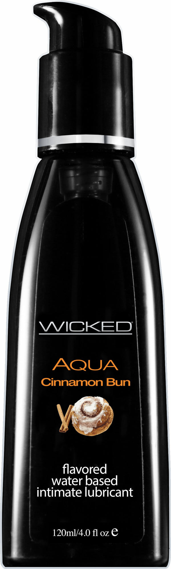Wicked Lubes Wicked Aqua Cinnamon Bun 4 oz Flavored Water-Based Intimate Lubricant at $11.99
