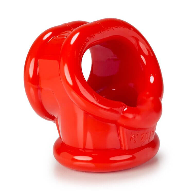 Oxballs Cocksling Red 2 cock ring for enhanced sexual experience, versatile for various kinks and intimate moments.
