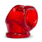 Oxballs Cocksling Red 2 cock ring offering versatility and enhanced sexual experience in vibrant red color