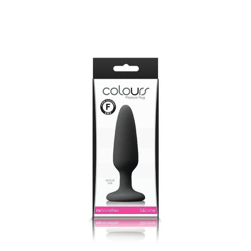 NS Novelties Colours Pleasures Small Plug Black at $12.99