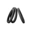 Perfect Fit Brands 3-Ring Kit featuring Xact-Fit silicone cock rings for customized comfort and precise fit.