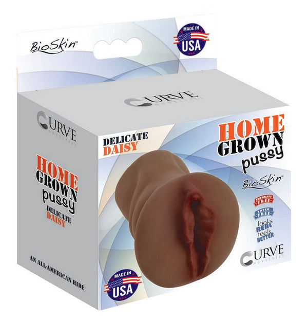 CURVE NOVELTIES Home Grown Delicate Daisy Chocolate Brown Stroker at $13.99