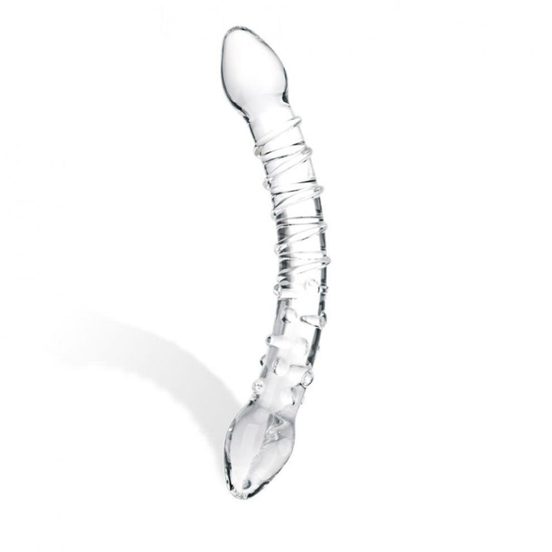 Electric / Hustler Lingerie Glas Double Trouble Glass Dildo at $23.99