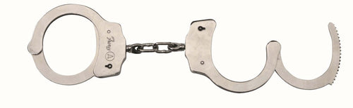 NICKEL DUAL LOCKING HANDCUFFS-0