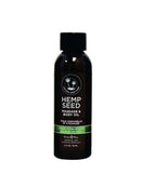 Earthly Body Hemp Seed Massage & Body Oil Naked in the Woods 2 oz - natural essential oils, hemp, almond, grape seed, apricot, vitamin E