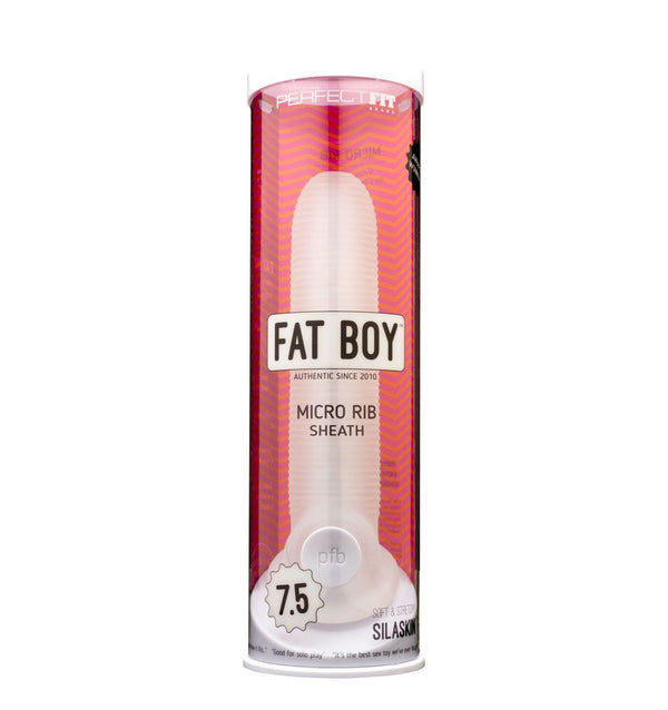 Perfect Fit Fat Boy Micro Ribbed Sheath: Unleash Intense Pleasure and Girth!