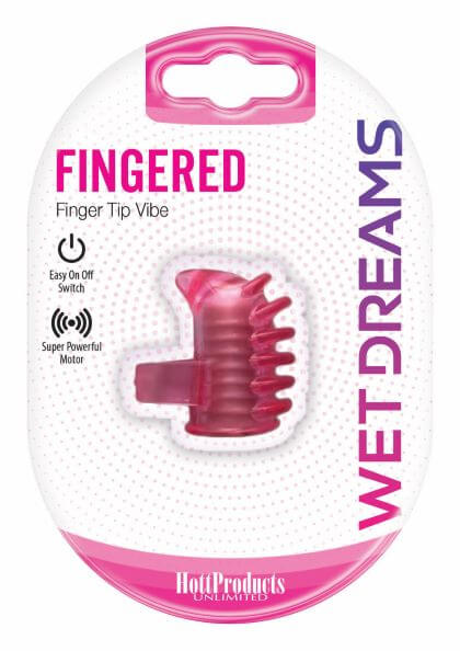 Wet Dreams Fingered Vibe by Hott Products - Powerful Pink Finger Vibra Wet Dreams Fingered Vibe by Hott Products - Powerful Pink Finger Vibra
