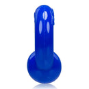 Blue Gauge Cock Ring by Oxballs with Super Flex TPR material for a squishy and blubbery texture, inspired by gauged jewelry.