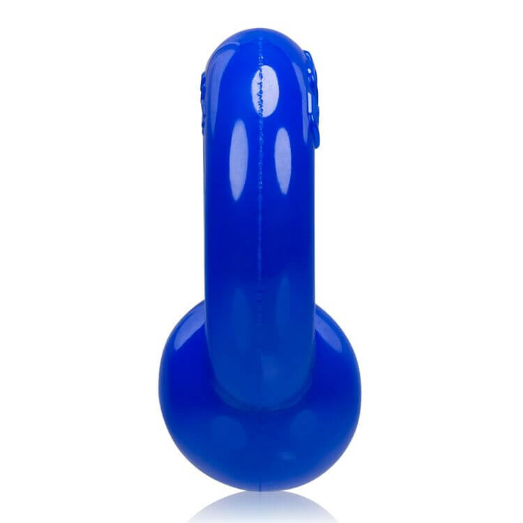 Blue Gauge Cock Ring by Oxballs with Super Flex TPR material for a squishy and blubbery texture, inspired by gauged jewelry.