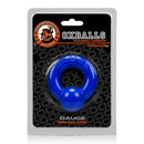 Blue Gauge Cock Ring by Oxballs in packaging - Super Flex TPR material for edgy gauged jewelry experience without piercings.