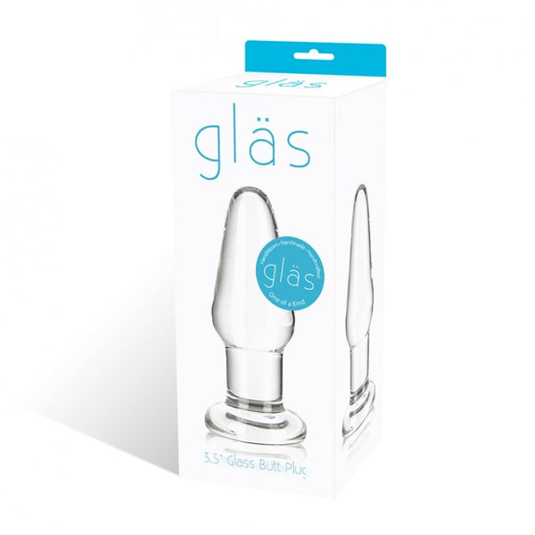 Electric / Hustler Lingerie Glas Glass Butt Plug 3.5 inches at $17.99