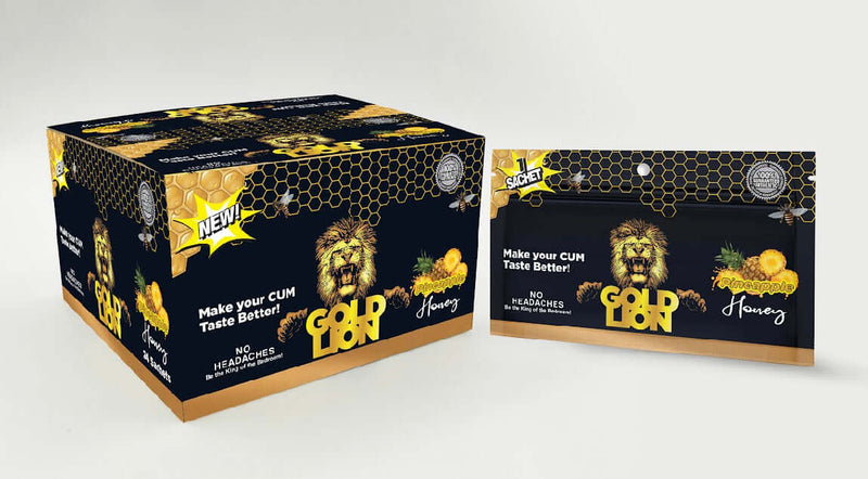 GOLD LION YUMMY PINEAPPLE HONEY 24 PC DISPLAY (NET)-0