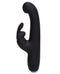 Black Happy Rabbit Slimline G-Spot Rechargeable Vibrator by Lovehoney with slim silhouette and 15 vibration settings.
