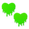 PASTEASE NEON GREEN MELTY HEARTS-1