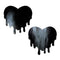 PASTEASE FAUX LATEX BLACK MELTY HEARTS-1