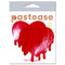 PASTEASE FAUX LATEX RED MELTY HEARTS-0