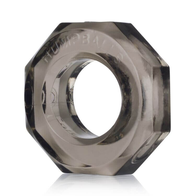 Humpballs Cock Ring made from soft Skin Flex-TPR for comfortable extended wear, shown in a durable and squishy design.