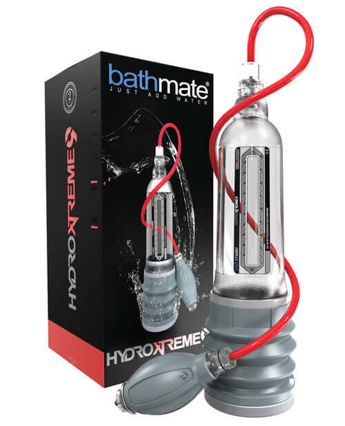 Bathmate Hydroextreme 9 Crystal Clear Penis Pump with box and accessories